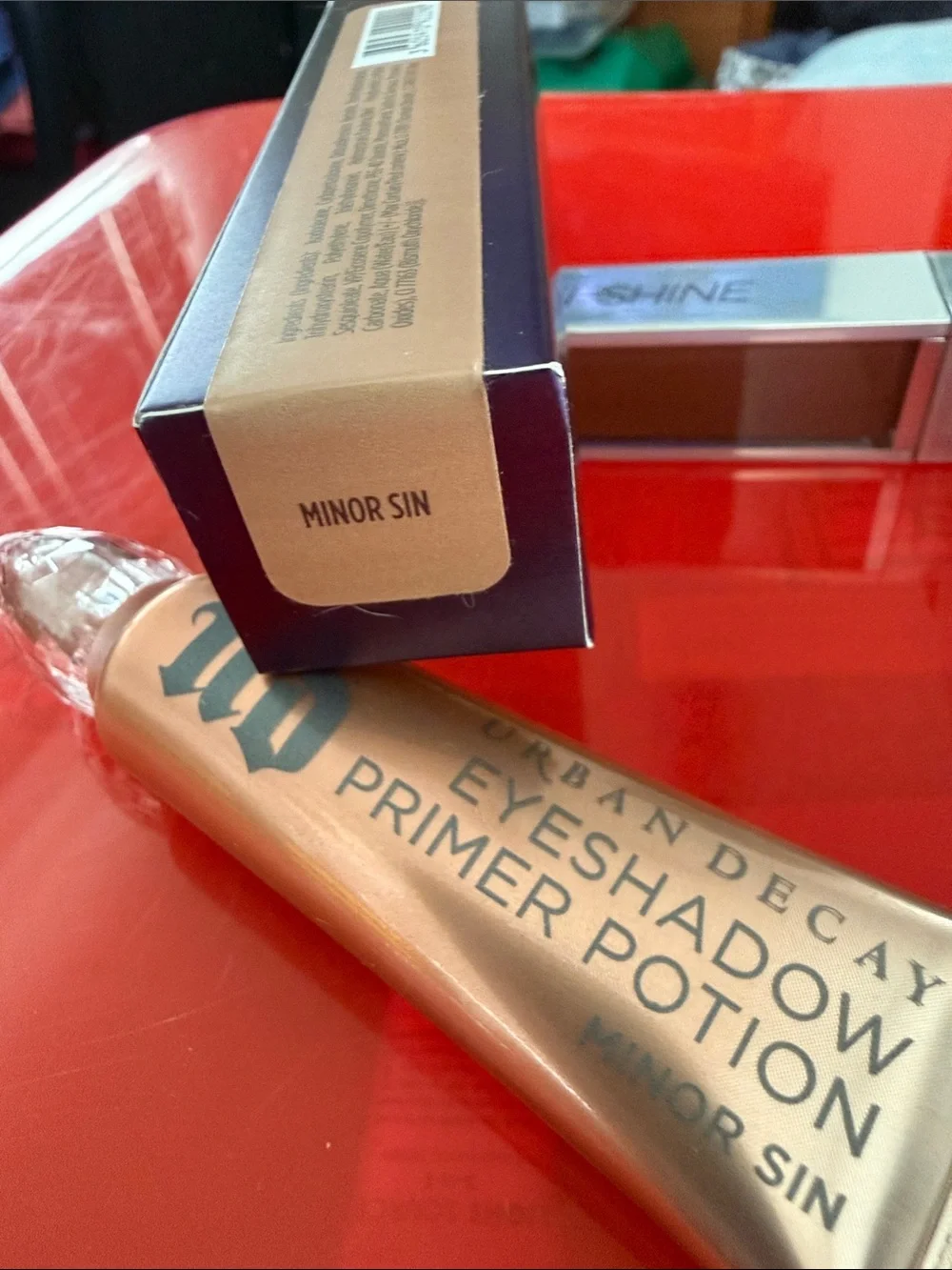 Urban Decay Eyeshadow Primer Potion & Hi-Fi Shine Lipgloss in Rose Bronze